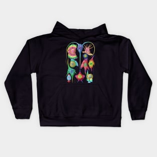 Ernst Haeckel  Rainbow  Peridinea Algae Kids Hoodie